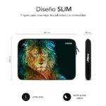 Subblim Custodia Trendy in neoprene per laptop da 13,3" a 14" - Resistente a urti e cadute - Vari colori - immagine 3