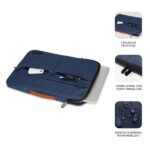 3" a 14" - Protezione a 360º con Air Padding - Tasche multiple - Resistente e durevole - Colore blu