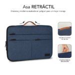 Subblim Custodia Air Padding 360 per laptop da 13,3" a 14" - Protezione a 360º con Air Padding - Tasche multiple - Resistente e durevole - Colore blu - immagine 4