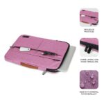 3" a 14" - Protezione a 360º con Air Padding - Tasche multiple - Resistente e durevole - Colore rosa