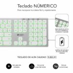 Subblim Tastiera wireless Master - Bluetooth e 2.4G - Illuminata - Tasti ergonomici a basso profilo - Colore bianco argento - immagine 5