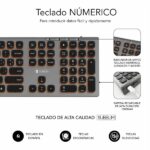 Subblim Tastiera wireless Master - Bluetooth e 2.4G - Illuminata - Tasti ergonomici a basso profilo - Colore grigio nero - immagine 5