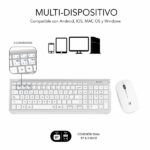 Subblim Combo Dual Prestige - Tastiera e mouse wireless - Bluetooth e 2.4G - Funzionamento silenzioso - Colore bianco argento - immagine 3