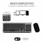 Subblim Combo Dual Prestige - Tastiera e mouse wireless - Bluetooth e 2.4G - Funzionamento silenzioso - Colore grigio nero - immagine 3