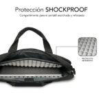 Subblim Valigetta per laptop fino a 14 pollici - Protezione Air Padding - Resistente poliestere Oxford - Repellente ai liquidi - Colore nero - immagine 3