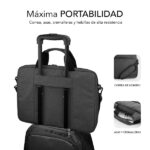 Subblim Valigetta per laptop fino a 14 pollici - Protezione Air Padding - Resistente poliestere Oxford - Repellente ai liquidi - Colore nero - immagine 4