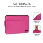 Subblim Custodia Urban per laptop da 13,3" a 14" - Protezione elegante e funzionale - Tessuto in poliestere 600D - Interno imbottito in schiuma - Colore rosa - immagine 3