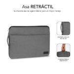 Subblim Custodia Urban per laptop da 13,3" a 14" - Protezione elegante e funzionale - Tessuto in poliestere 600D - Interno imbottito in schiuma - Colore grigio - immagine 3