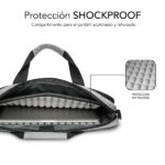 Subblim Valigetta per laptop fino a 14" pollici - Protezione Air Padding - Resistente poliestere Oxford - Repellente ai liquidi - Colore grigio - immagine 3