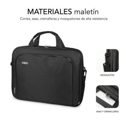 3" a 14" - Protezione rinforzata - Cinghie regolabili -  Tasca esterna - Colore nero