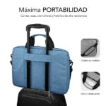 Subblim Valigetta per laptop fino a 15,6 pollici - Protezione Air Padding - Resistente poliestere Oxford - Repellente ai liquidi - Colore blu - immagine 3