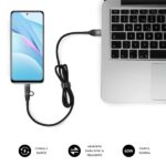 Subblim Cable Top 4 in 1 - USB-A USB-C Lightning - 60W - Nylon intrecciato - Ricarica rapida - 1 metro - immagine 2
