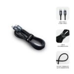Cavo Subblim Optimus USB-C - 60 W - Nylon intrecciato - 480 Mbps - 2 metri - Colore nero
