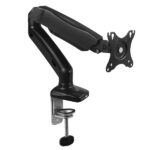 Ewent Supporto da tavolo con braccio articolato per monitor fino a 34" - Molla a gas - Girevole e inclinabile - Gestione dei cavi - Peso massimo 9 kg - VESA 100x100 - 1x USB-A 3.1 Gen1 - Ingresso jack e microfono - 117x610x370 mm - Colore nero - immagine 2
