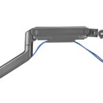 Ewent Supporto da tavolo con braccio articolato per monitor fino a 49" - Girevole e inclinabile - Gestione dei cavi - Peso massimo 20 kg - VESA 100x100 - Morsetto per spessore massimo di 80 mm - 134x625x663 mm - Colore grigio spaziale - immagine 5