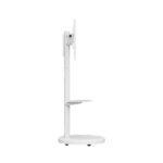Ewent Supporto da pavimento per TV fino a 86" - Vassoio ausiliario - Altezza regolabile - Gestione dei cavi - VESA massimo 600x400 - Peso massimo 50 kg - Ruote per lo spostamento - 500x500x1340 mm - Colore bianco - immagine 4