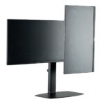 Ewent Supporto da tavolo per due monitor fino a 27" - Molla a gas - Girevole e inclinabile - Gestione dei cavi - Peso massimo di 7 kg per monitor - VESA 100x100 - 738x408x250 mm - Colore nero - immagine 2