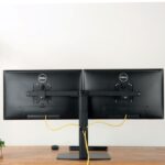Ewent Supporto da tavolo per due monitor fino a 27" - Molla a gas - Girevole e inclinabile - Gestione dei cavi - Peso massimo di 7 kg per monitor - VESA 100x100 - 738x408x250 mm - Colore nero - immagine 4