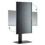 Ewent Supporto da tavolo per monitor fino a 34" - Molla a gas - Girevole e inclinabile - Gestione dei cavi - Peso massimo 7 kg - VESA a sgancio rapido - 220x408x280 mm - Colore nero - immagine 2