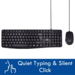 Ewent Pack Tastiera + Mouse per ufficio - Tasti silenziosi a profilo ribassato - 1000 dpi - Disposizione portoghese QWERTY PT - Cavo da 1,35 m - Tasti silenziosi a profilo ribassato - Colore nero - immagine 3