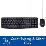 Ewent Pack Tastiera + Mouse per ufficio - Tasti silenziosi a profilo ribassato - 1000 dpi - Disposizione italiana QWERTY IT - Cavo da 1,35 m - Tasti silenziosi a profilo ribassato - Colore nero - immagine 3