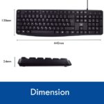 Ewent Pack Tastiera + Mouse per ufficio - Tasti silenziosi a profilo ribassato - 1000 dpi - Disposizione inglese QWERTY US - Cavo da 1,35 m - Tasti silenziosi a profilo ribassato - Colore nero - immagine 5