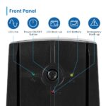 Ewent UPS interattivo 780VA/390W - 2x Schuko - Cavo di alimentazione - Funzione AVR - Notifica acustica e LED - Protezione elettrica - Batteria sostituibile da 12V / 7Ah - Colore nero - immagine 2