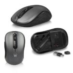 Ewent Pack Tastiera + Mouse wireless - Ricevitore USB-A 2,4 Hz - 1600 dpi - QWERTY ES - Batterie AA/AAA incluse - Tasti silenziosi a profilo ribassato - Colore nero/grigio - immagine 4