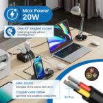 Ewent Ciabatta con 6 prese da tavolo - 2 prese L + 1 presa L/F (Schuko) - 2x USB-A - 1x USB-C - Spina italiana piatta ad angolo - Interruttore On/Off - Cavo da 1,5 m - Colore nero - immagine 3
