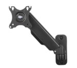Ewent Supporto a parete con braccio articolato per monitor fino a 34" - Molla a gas - Girevole e inclinabile - Gestione dei cavi - Peso massimo 9 kg - VESA 100x100 - Colore nero - immagine 2