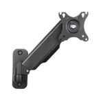 Ewent Supporto a parete con braccio articolato per monitor fino a 34" - Molla a gas - Girevole e inclinabile - Gestione dei cavi - Peso massimo 9 kg - VESA 100x100 - Colore nero - immagine 3
