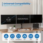 Ewent Supporto da tavolo per tre monitor fino a 27" - Girevole e inclinabile - Gestione dei cavi - Peso massimo di 7 kg per monitor - VESA 100x100 - 1430x548x148 mm - Colore nero - immagine 4
