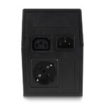 Ewent UPS interattivo 600VA/360W - 1x Schuko - 1x ICE C13 - Funzione AVR - Notifica sonora e LED - Protezione elettrica - Batteria sostituibile da 12V / 7Ah - Colore nero - immagine 3