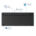 Tastiera da viaggio Ewent - Modalità risparmio energetico - Bluetooth 3.0 - Disposizione QWERTY PT portoghese - 2 batterie AAA (incluse) - 18 tasti multimediali - Colore nero/grigio - immagine 5