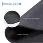 Tappetino per mouse extra large Ewent per ufficio e giochi - Extra large - Superficie in poliestere (Lycra) - Base in gomma antiscivolo - 900x400x3mm - Colore nero - immagine 4