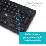 4 Hz - 1000 dpi - Disposizione portoghese QWERTY PT - Batterie AA/AAA incluse - Tasti concavi - Colore nero