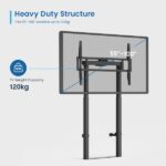 Ewent Supporto da pavimento e da parete per TV fino a 100" - Altezza regolabile - Gestione dei cavi - VESA massimo 800x600 - Peso massimo 120 kg - 904x250x1250 mm - Colore nero - immagine 4