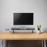 Ewent Supporto elevatore per monitor fino a 34" - Fissaggio con morsetto - Spessore massimo del piano 33 mm - Peso massimo 20 kg - 650 x 260 x 130 mm - Colore nero - immagine 2