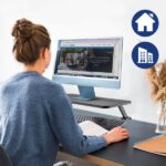 Ewent Supporto elevatore per monitor fino a 34" - Fissaggio con morsetto - Spessore massimo del piano 33 mm - Peso massimo 20 kg - 650 x 260 x 130 mm - Colore nero - immagine 3
