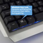 Tastiera da gioco Ewent - Illuminazione RGB - Disposizione tedesca QWERTZ DE - Struttura in metallo - 12 tasti multimediali - Cavo da 1,5 m - Colore argento/nero - immagine 4