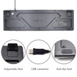 Ewent Pack Tastiera + Mouse Gaming - Illuminazione RGB - Disposizione italiana QWERTY IT - 3600 dpi - 12 tasti multimediali - Cavo da 1,5 m - Colore nero - immagine 3