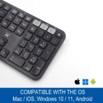 Tastiera wireless Ewent - Modalità risparmio energetico - Disposizione italiana QWERTY IT - 1x batteria AAA (inclusa) - Portata fino a 10 m - Colore nero - immagine 4