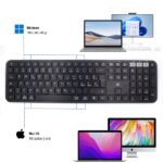 Tastiera wireless Ewent - Modalità risparmio energetico - Disposizione italiana QWERTY IT - 1x batteria AAA (inclusa) - Portata fino a 10 m - Colore nero - immagine 5