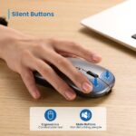Mouse wireless Ewent - Ricevitore USB-A da 2,4 GHz - Bluetooth 5.1 - Ricaricabile - Luci RGB - 4 pulsanti - Batteria al litio da 500 mAh - Colore nero - immagine 5
