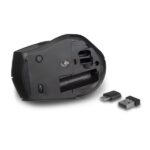 Mouse wireless Ewent - 2400 dpi - Clic silenzioso - Bluetooth 5.1 - Ricevitori USB-A e C da 2,4 GHz - Plug and Play - Colore nero/grigio - immagine 3