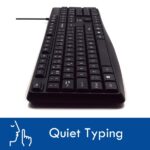 Tastiera Ewent con cavo USB - Disposizione portoghese QWERTY PT - Cavo da 1,35 m - Tasti a basso profilo e silenziosi - Colore nero - immagine 3
