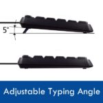 Tastiera Ewent con cavo USB - Disposizione portoghese QWERTY PT - Cavo da 1,35 m - Tasti a basso profilo e silenziosi - Colore nero - immagine 4