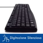 Tastiera Ewent con cavo USB - Disposizione italiana QWERTY IT - Cavo da 1,35 m - Tasti a basso profilo e silenziosi - Colore nero - immagine 3