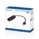 Cavo adattatore SATA a USB-C Ewent - USB-C 3.1 Gen1 - SSD/HDD da 2,5" - ABS ad alta resistenza - Indicatore LED - Colore nero - immagine 4