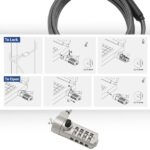 Ewent Cavo di sicurezza per laptop - Lucchetto con combinazione numerica - Cavo in acciaio - Lunghezza 1,5 m - Colore nero - immagine 4
